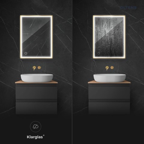 Nordlis Oltens Nordlis lustro 60x80 cm prostokątne z oświetleniem LED i systemem Klarglas 64115800 Nordlis Oltens Nordlis lustro 60x80 cm prostokątne z oświetleniem LED i systemem Klarglas 64115800