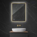 Nordlis Oltens Nordlis lustro 60x80 cm prostokątne z oświetleniem LED i systemem Klarglas 64115800