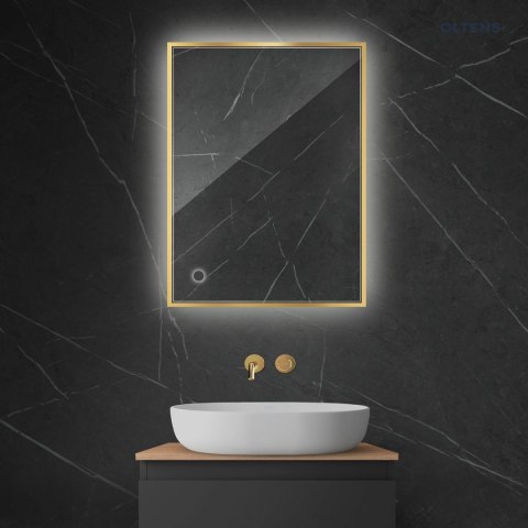 Nordlis Oltens Nordlis lustro 60x80 cm prostokątne z oświetleniem LED i systemem Klarglas 64115800 Nordlis Oltens Nordlis lustro 60x80 cm prostokątne z oświetleniem LED i systemem Klarglas 64115800