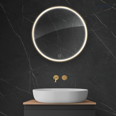 Nordlis Oltens Nordlis lustro 60 cm okrągłe z oświetleniem LED i systemem Klarglas 64100800 Nordlis Oltens Nordlis lustro 60 cm okrągłe z oświetleniem LED i systemem Klarglas 64100800