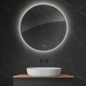 Nordlis Oltens Nordlis lustro 80 cm okrągłe z oświetleniem LED i systemem Klarglas 64109300