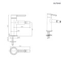 Rann Oltens Rann bateria bidetowa stojąca chrom 31307100