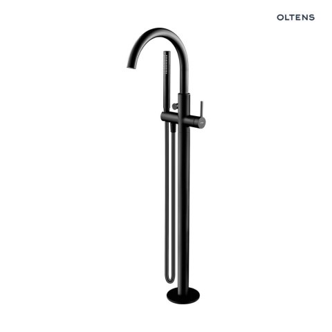Rann Oltens Rann bateria wannowo-prysznicowa wolnostojąca czarny mat 34304300 Rann Oltens Rann bateria wannowo-prysznicowa wolnostojąca czarny mat 34304300