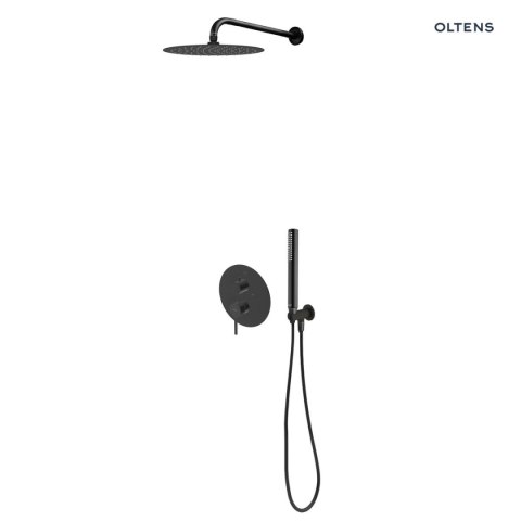 Rann Zestaw Oltens Rann bateria podtynkowa z deszczownicą 30 cm Vindel i kompletem prysznicowym Ume czarny mat 36630300 Rann Zestaw Oltens Rann bateria podtynkowa z deszczownicą 30 cm Vindel i kompletem prysznicowym Ume czarny mat 36630300