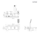 Hadsel Oltens Hadsel bateria wannowo-prysznicowa podtynkowa 4-otworowa chrom 34109100