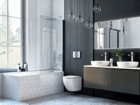 Hamnes Oltens Hamnes miska WC wisząca PureRim z powłoką SmartClean biała 42513000 Hamnes Oltens Hamnes miska WC wisząca PureRim z powłoką SmartClean biała 42513000