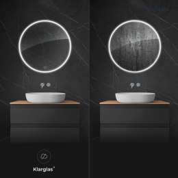 Nordlis Oltens Nordlis lustro 100 cm okrągłe z oświetleniem LED i systemem Klarglas 64102000