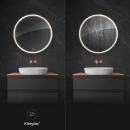 Nordlis Oltens Nordlis lustro 100 cm okrągłe z oświetleniem LED i systemem Klarglas 64102800