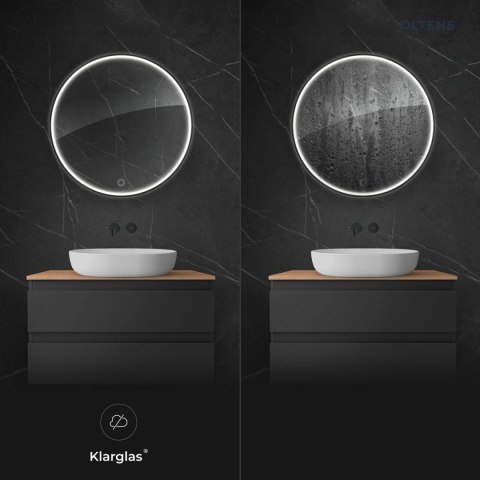 Nordlis Oltens Nordlis lustro 100 cm okrągłe z oświetleniem LED i systemem Klarglas 64110300 Nordlis Oltens Nordlis lustro 100 cm okrągłe z oświetleniem LED i systemem Klarglas 64110300