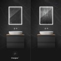 Nordlis Oltens Nordlis lustro 60x80 cm prostokątne z oświetleniem LED i systemem Klarglas 64105000
