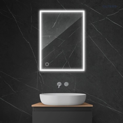 Nordlis Oltens Nordlis lustro 60x80 cm prostokątne z oświetleniem LED i systemem Klarglas 64105000 Nordlis Oltens Nordlis lustro 60x80 cm prostokątne z oświetleniem LED i systemem Klarglas 64105000