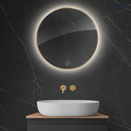 Nordlis Oltens Nordlis lustro 60 cm okrągłe z oświetleniem LED i systemem Klarglas 64108800