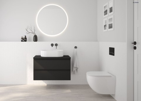 Nordlis Oltens Nordlis lustro 80 cm okrągłe z oświetleniem LED i systemem Klarglas 64101000 Nordlis Oltens Nordlis lustro 80 cm okrągłe z oświetleniem LED i systemem Klarglas 64101000