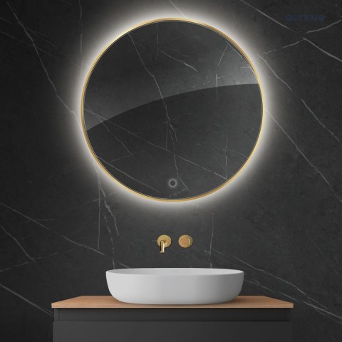 Nordlis Oltens Nordlis lustro 80 cm okrągłe z oświetleniem LED i systemem Klarglas 64109800 Nordlis Oltens Nordlis lustro 80 cm okrągłe z oświetleniem LED i systemem Klarglas 64109800