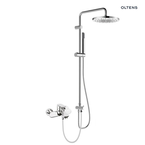 Vernal Oltens Vernal zestaw prysznicowy z baterią wannowo-prysznicową ścienną chrom 36049100 Vernal Oltens Vernal zestaw prysznicowy z baterią wannowo-prysznicową ścienną chrom 36049100