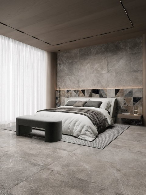 Ferro Geo Mat GRS.993B.M 120x60 - Ścienno - podłogowa - Mat z Carvingiem