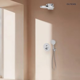 Hamnes Oltens Hamnes zestaw bateria wannowo-prysznicowa podtynkowa z deszczownicą Regna i słuchawką 3 funkcyjną Luva EasyClick chrom 36