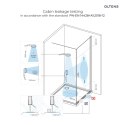 Bo Oltens Bo Walk-in ścianka prysznicowa 80 cm czarny mat/szkło przezroczyste 22000300