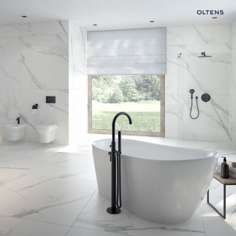 Bo Oltens Bo Walk-in ścianka prysznicowa 80 cm czarny mat/szkło przezroczyste 22000300