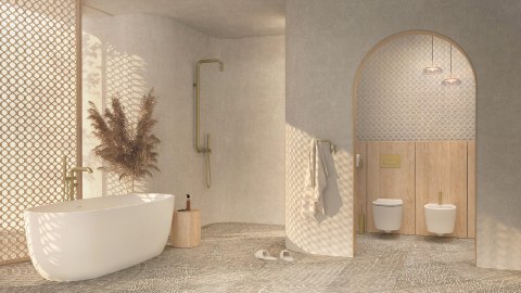 Deante Deszczownica z baterią prysznicową Deante Deszczownica z baterią prysznicową