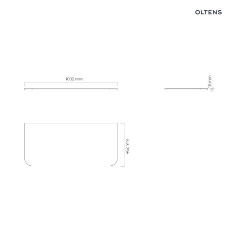 Hamnes Oltens Hamnes blat naszafkowy 100 cm kaszmir 63014900 Hamnes Oltens Hamnes blat naszafkowy 100 cm kaszmir 63014900