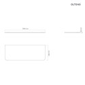 Hamnes Oltens Hamnes blat naszafkowy 120 cm biały mat 63015000