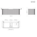 Hamnes Oltens Hamnes szafka podumywalkowa 120 cm dąb 60025060