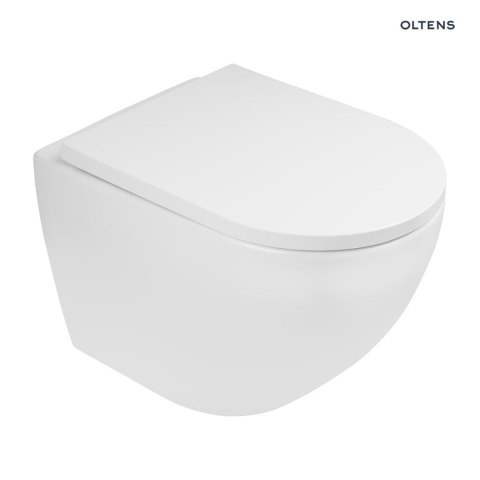 Hamnes Zestaw Oltens Hamnes miska WC wisząca PureRim z deską wolnoopadającą 42014000 Hamnes Zestaw Oltens Hamnes miska WC wisząca PureRim z deską wolnoopadającą 42014000