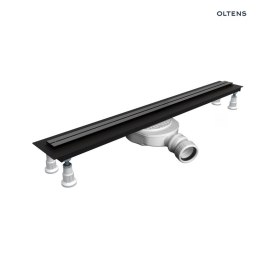 Langan Oltens Langan Slim odpływ prysznicowy liniowy 60 cm grafit połysk/grafit szczotkowany 30009400