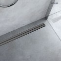 Langan Oltens Langan Slim odpływ prysznicowy liniowy 70 cm grafit połysk/grafit szczotkowany 30010400