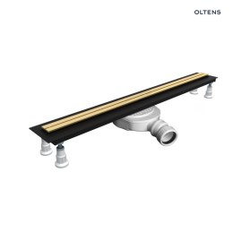 Langan Oltens Langan Slim odpływ prysznicowy liniowy 90 cm złoto połysk/złoto szczotkowane 30012800