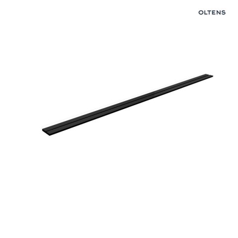 Langan Slim Oltens Langan Slim 70 maskownica odpływu prysznicowego liniowego czarny/czarny mat 30018300