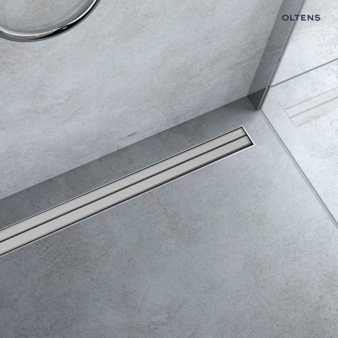 Langan Slim Oltens Langan Slim 80 maskownica odpływu prysznicowego liniowego chrom/stal nierdzewna 30019100