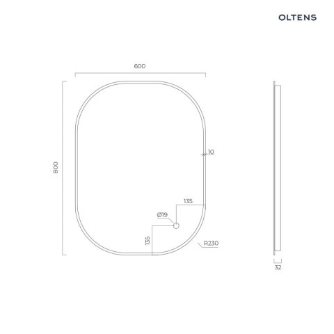 Nordlis Oltens Nordlis lustro 60x80 cm prostokątne z oświetleniem od tyłu z matą grzewczą złoto szczotkowane 64126810 Nordlis Oltens Nordlis lustro 60x80 cm prostokątne z oświetleniem od tyłu z matą grzewczą złoto szczotkowane 64126810