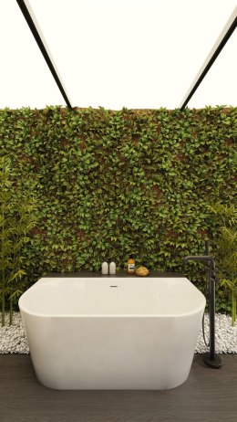 Deante Bateria wannowa wolnostojąca z zestawem prysznicowym