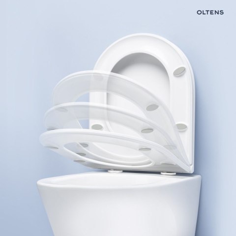 Hadsel Oltens Hadsel deska sedesowa wolnoopadająca twarda biała 45118000