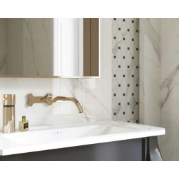 CALACATTA MOZAIKA CIĘTA MIX POLER 23,6X25,2 G1