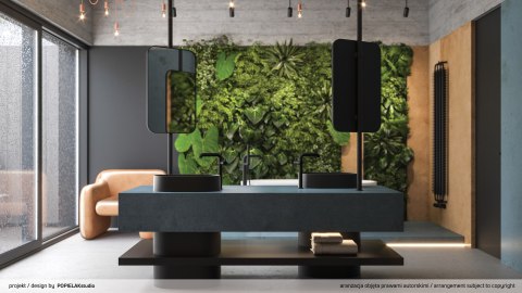 Deante Umywalka granitowa nablatowa