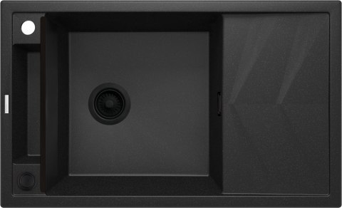 Deante Zlewozmywak granitowy magnetyczny 1-komorowy z ociekaczem