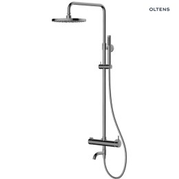 Molle Oltens Molle Numa zestaw wannowo-prysznicowy ścienny z deszczownicą grafit 36506400