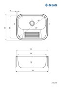 Deante Zlewozmywak gospodarczy 1-komorowy - wpuszczany lub mocowany do ściany