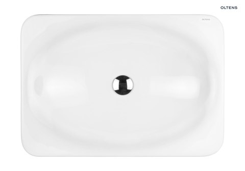 Kagera Oltens Kagera umywalka 60x42 cm nablatowa biała z powłoką SmartClean biała 40803000 Kagera Oltens Kagera umywalka 60x42 cm nablatowa biała z powłoką SmartClean biała 40803000