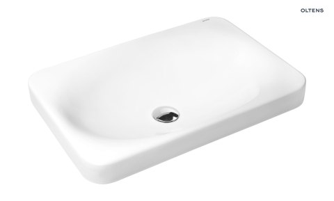 Kagera Oltens Kagera umywalka 60x42 cm nablatowa biała z powłoką SmartClean biała 40803000 Kagera Oltens Kagera umywalka 60x42 cm nablatowa biała z powłoką SmartClean biała 40803000