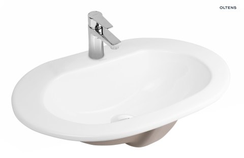 Asta Oltens Asta umywalka 55x42 cm wpuszczana w blat owalna biała 41202000 Asta Oltens Asta umywalka 55x42 cm wpuszczana w blat owalna biała 41202000