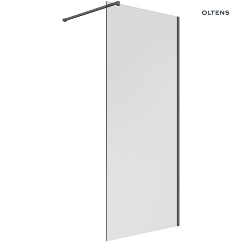 Bo Oltens Bo Walk-In ścianka prysznicowa 110 cm czarny mat/szkło przezroczyste 22003300 Bo Oltens Bo Walk-In ścianka prysznicowa 110 cm czarny mat/szkło przezroczyste 22003300