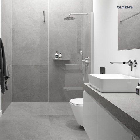 Driva EasyClick Oltens Driva EasyClick Alling 60 zestaw prysznicowy z mydelniczką chrom/biały 36004110 Driva EasyClick Oltens Driva EasyClick Alling 60 zestaw prysznicowy z mydelniczką chrom/biały 36004110