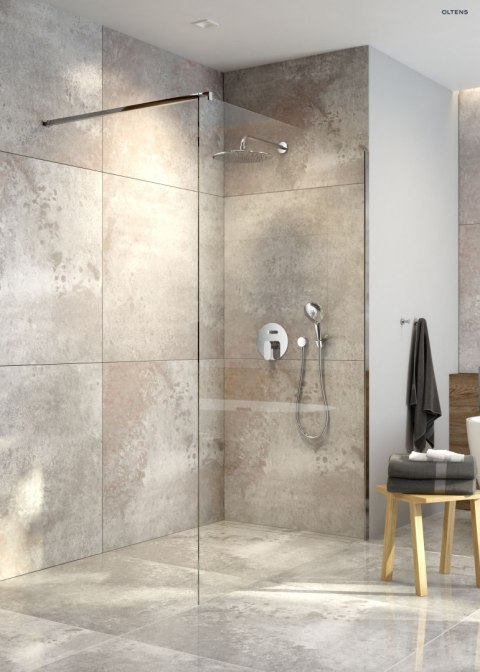 Driva EasyClick Oltens Driva EasyClick Gide zestaw prysznicowy chrom/biały 36007110 Driva EasyClick Oltens Driva EasyClick Gide zestaw prysznicowy chrom/biały 36007110