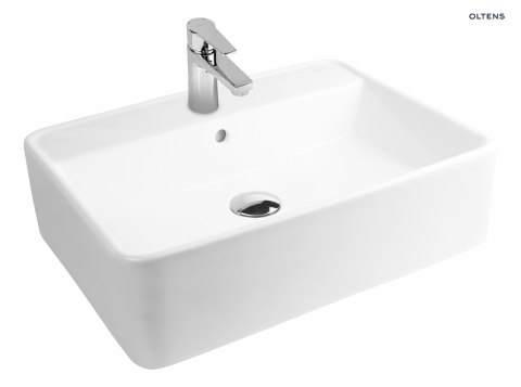 Duve Oltens Duve umywalka 58x45 cm nablatowa prostokątna z powłoką SmartClean biała 41812000 Duve Oltens Duve umywalka 58x45 cm nablatowa prostokątna z powłoką SmartClean biała 41812000