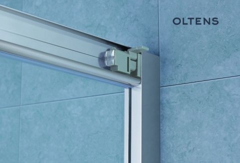 Fulla Oltens Fulla drzwi prysznicowe 100 cm wnękowe chrom błyszczący/szkło przezroczyste 21200100