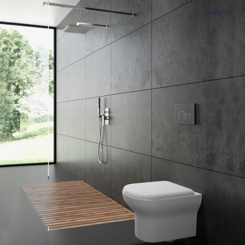 Gulfoss Zestaw Oltens Gulfoss miska WC wisząca PureRim z powłoką SmartClean z deską wolnoopadającą 42508000 Gulfoss Zestaw Oltens Gulfoss miska WC wisząca PureRim z powłoką SmartClean z deską wolnoopadającą 42508000